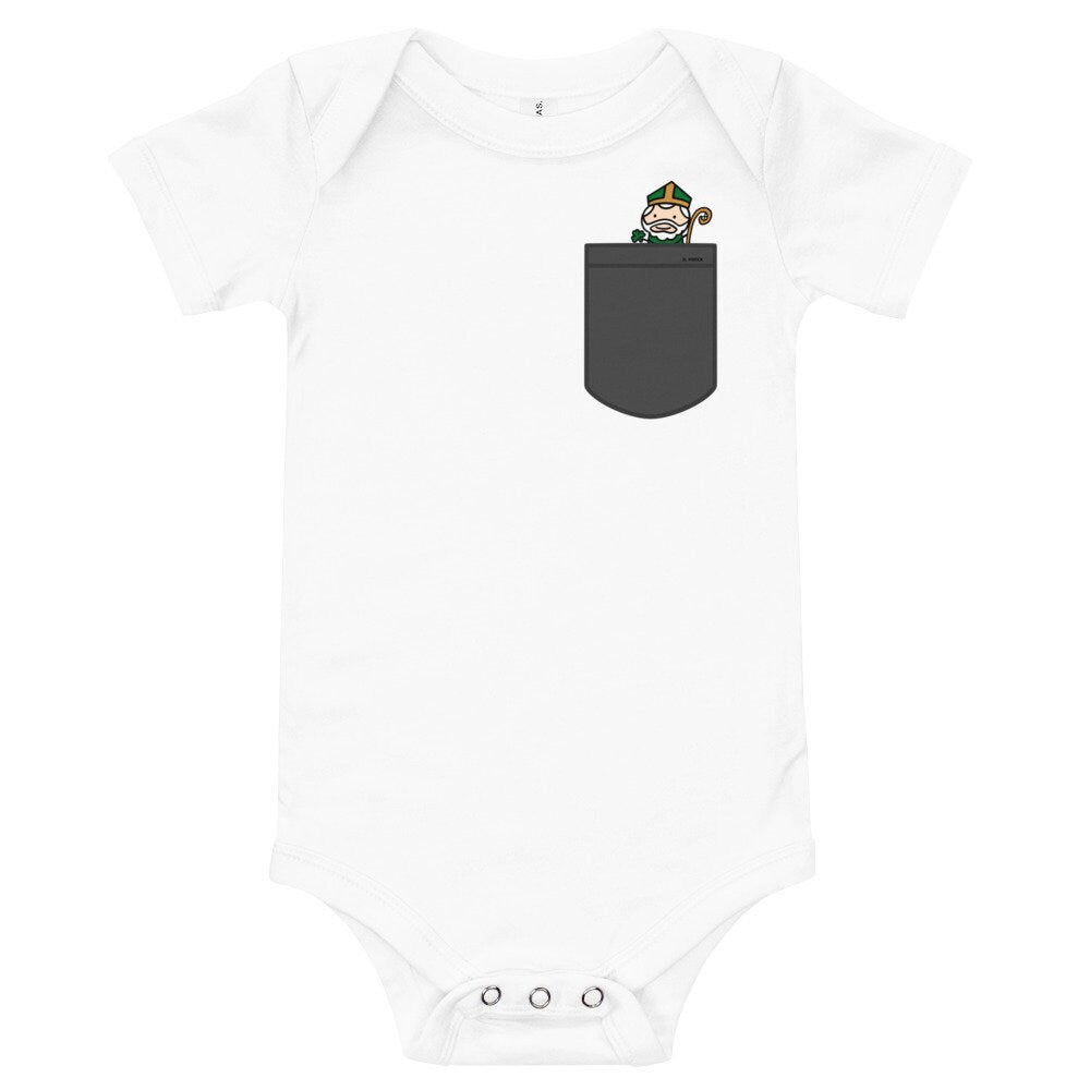 St. Patrick Pocket Saints Baby onesie