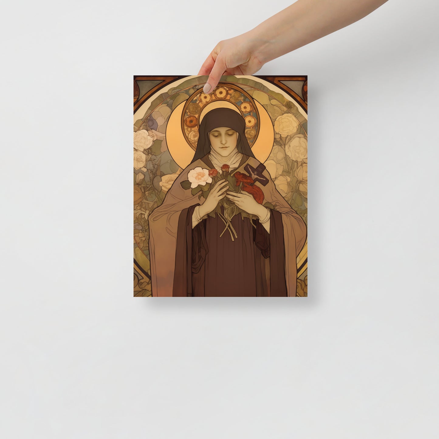 St. Therese Poster of Lisieux vintage Print