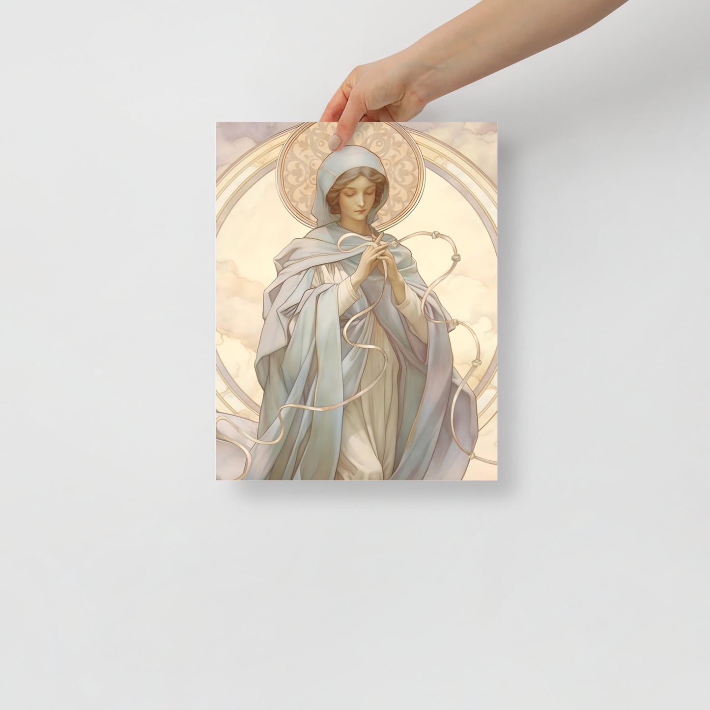 Vintage style Our Lady Undoer of Knots Print