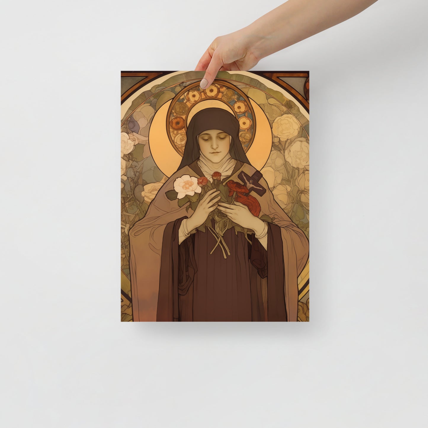 St. Therese Poster of Lisieux vintage Print