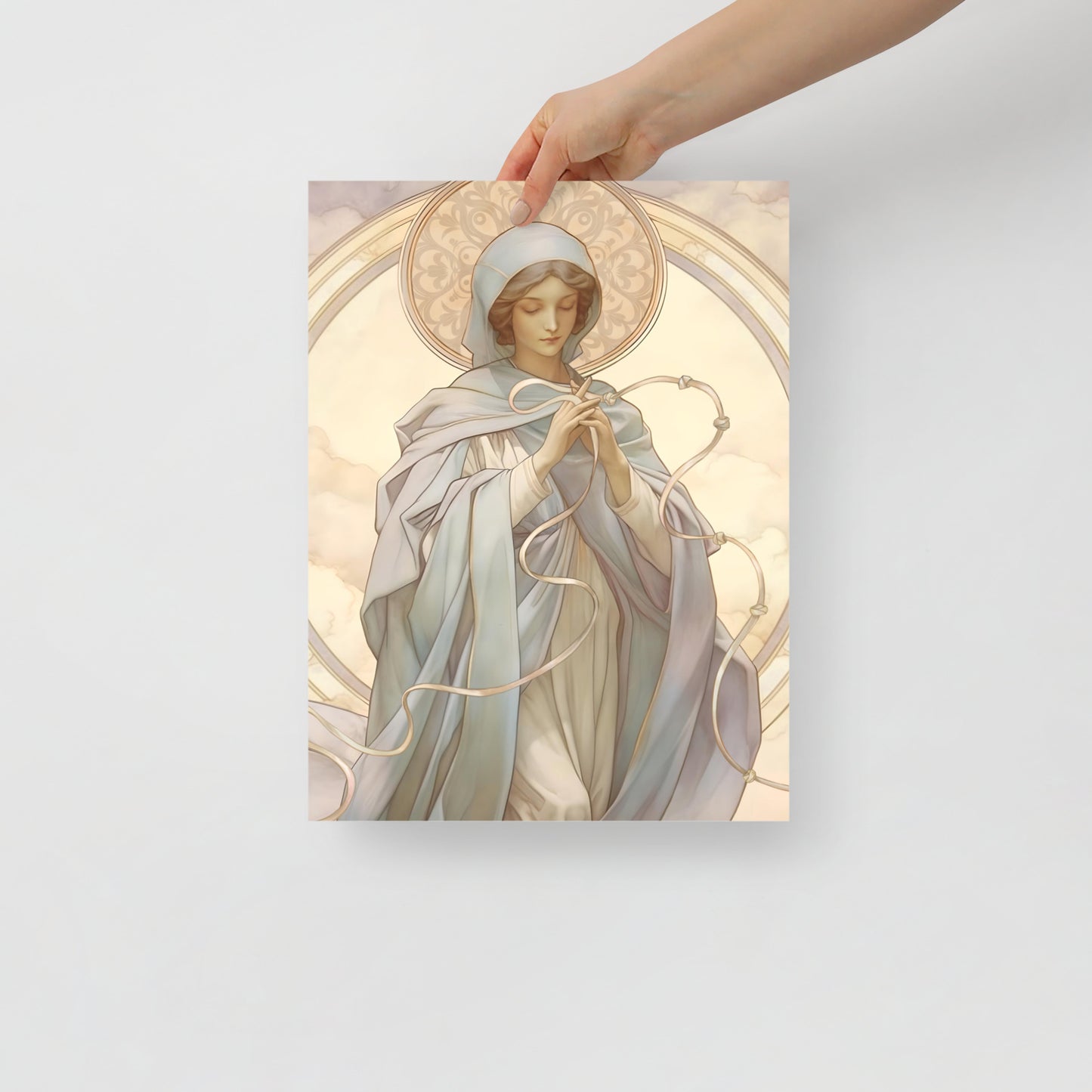 Vintage style Our Lady Undoer of Knots Print