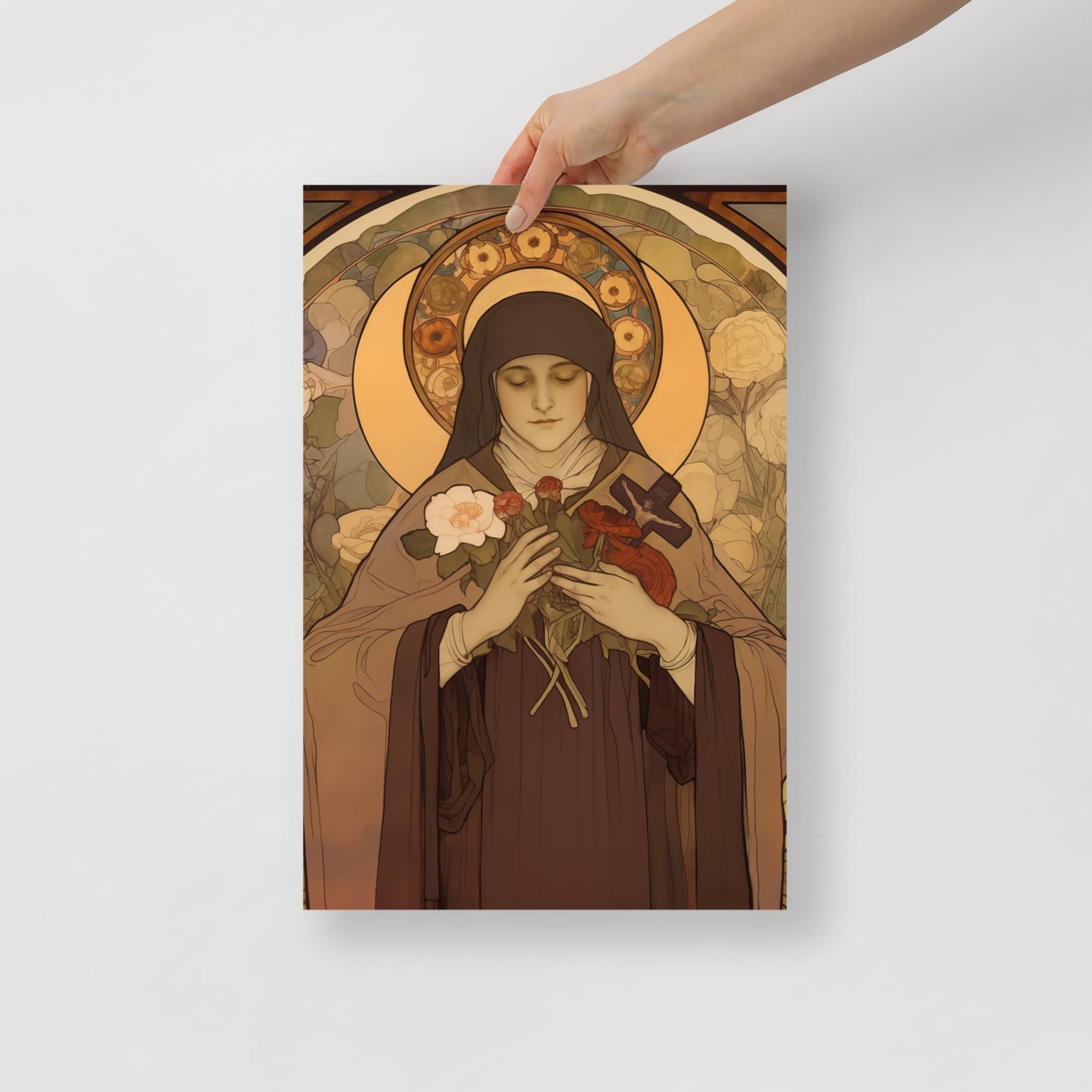 St. Therese Poster of Lisieux vintage Print