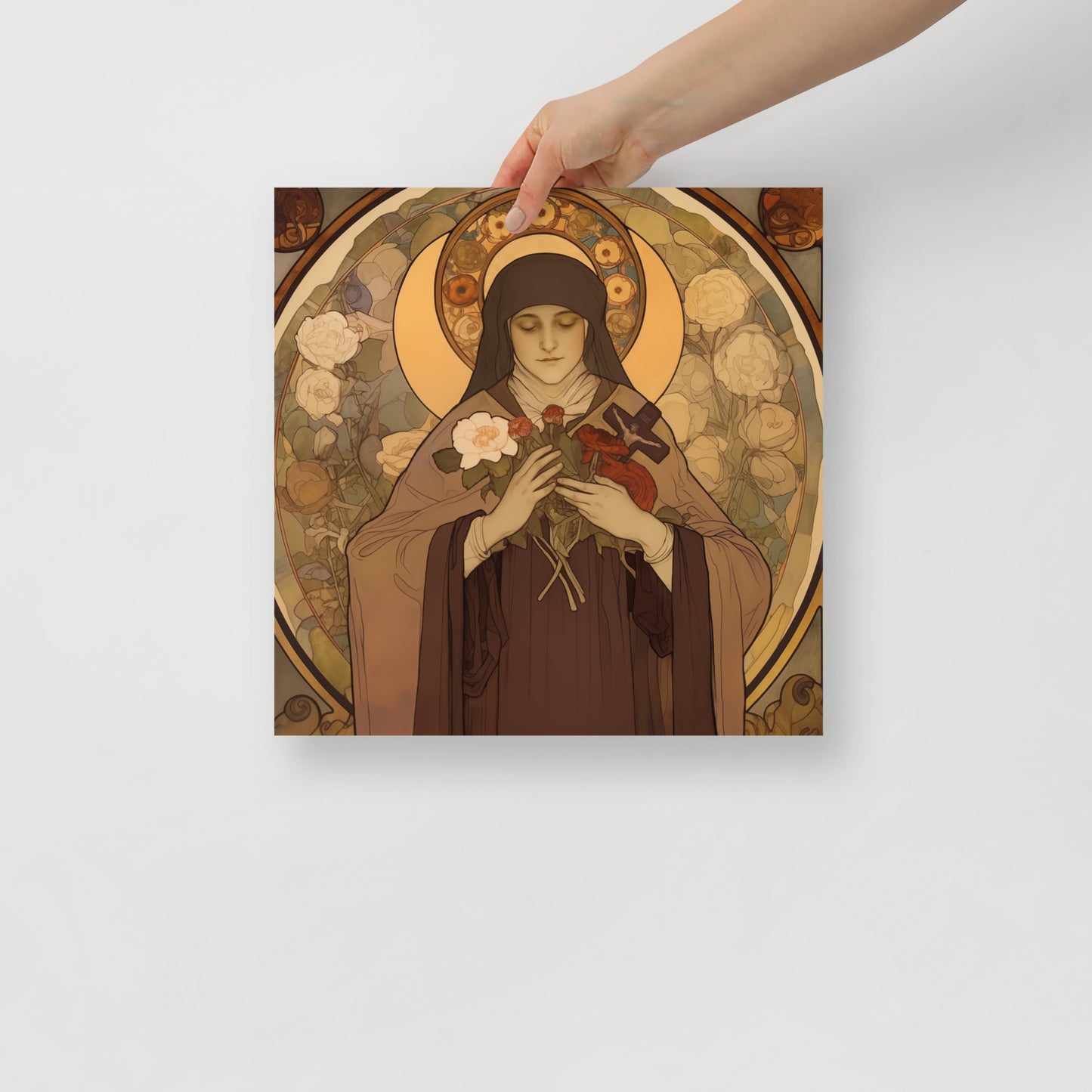 St. Therese Poster of Lisieux vintage Print