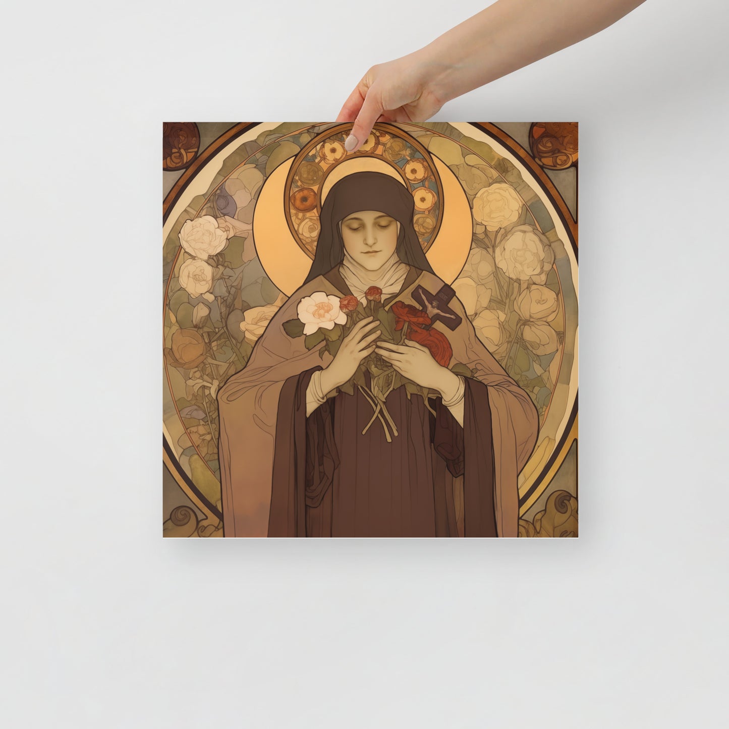 St. Therese Poster of Lisieux vintage Print