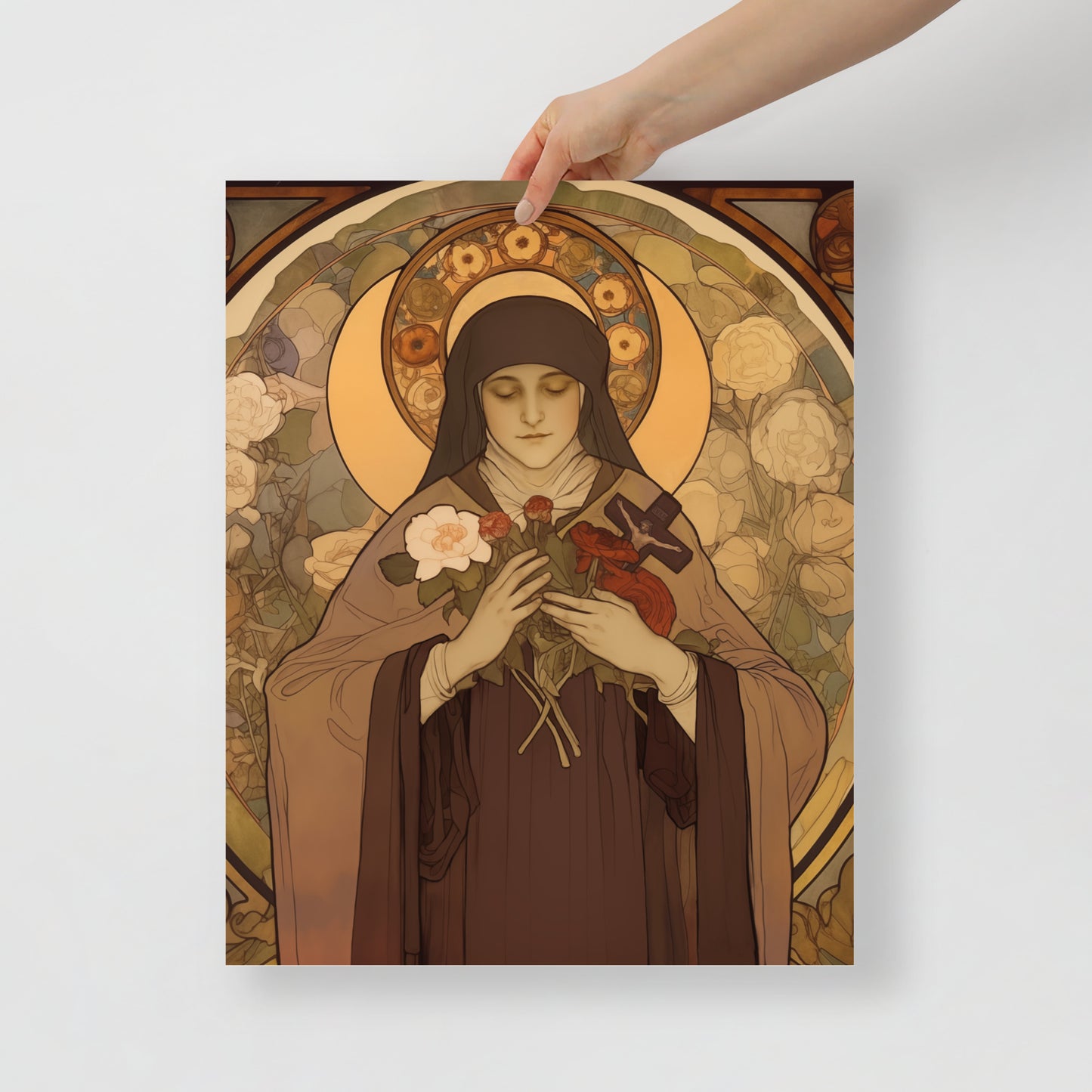 St. Therese Poster of Lisieux vintage Print