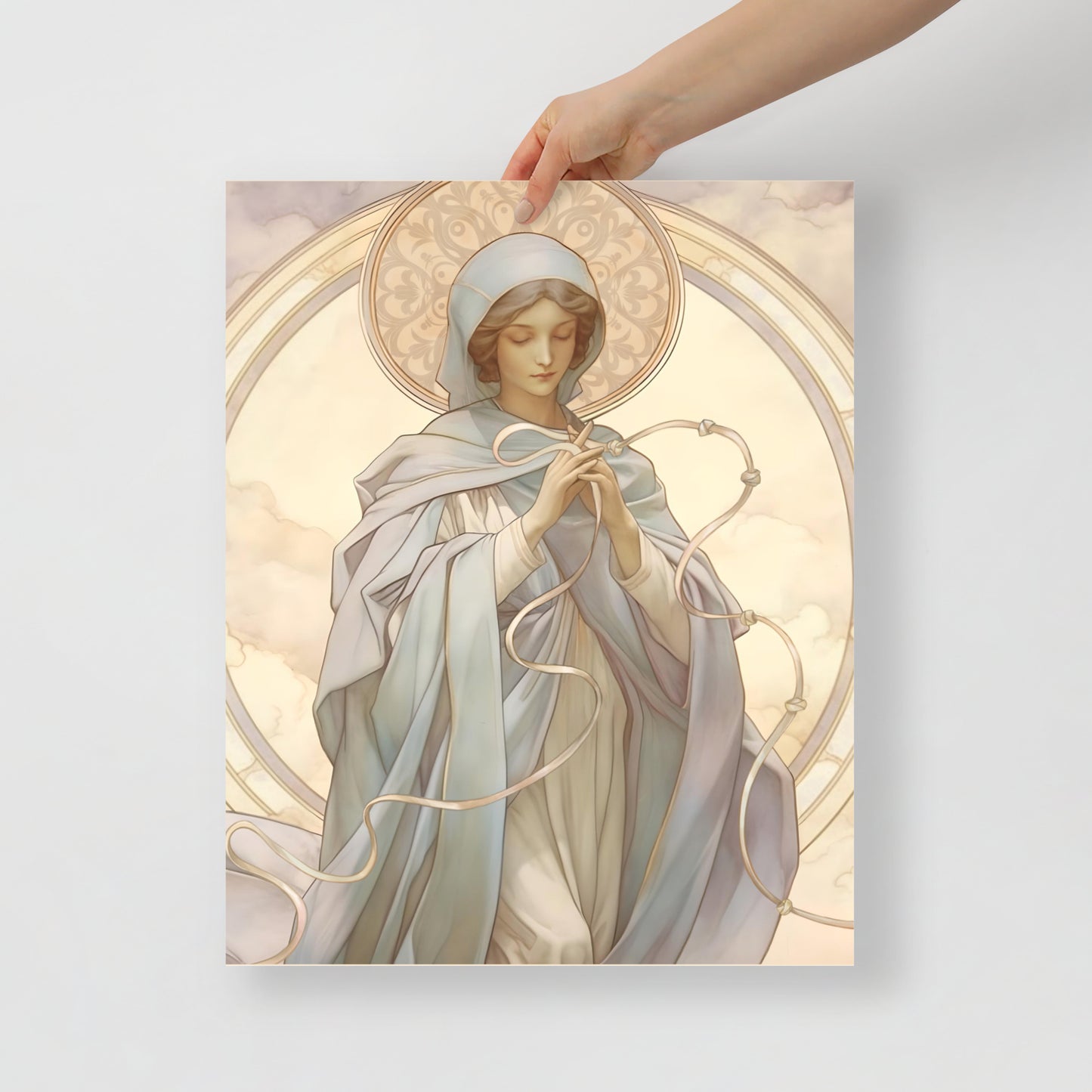 Vintage style Our Lady Undoer of Knots Print