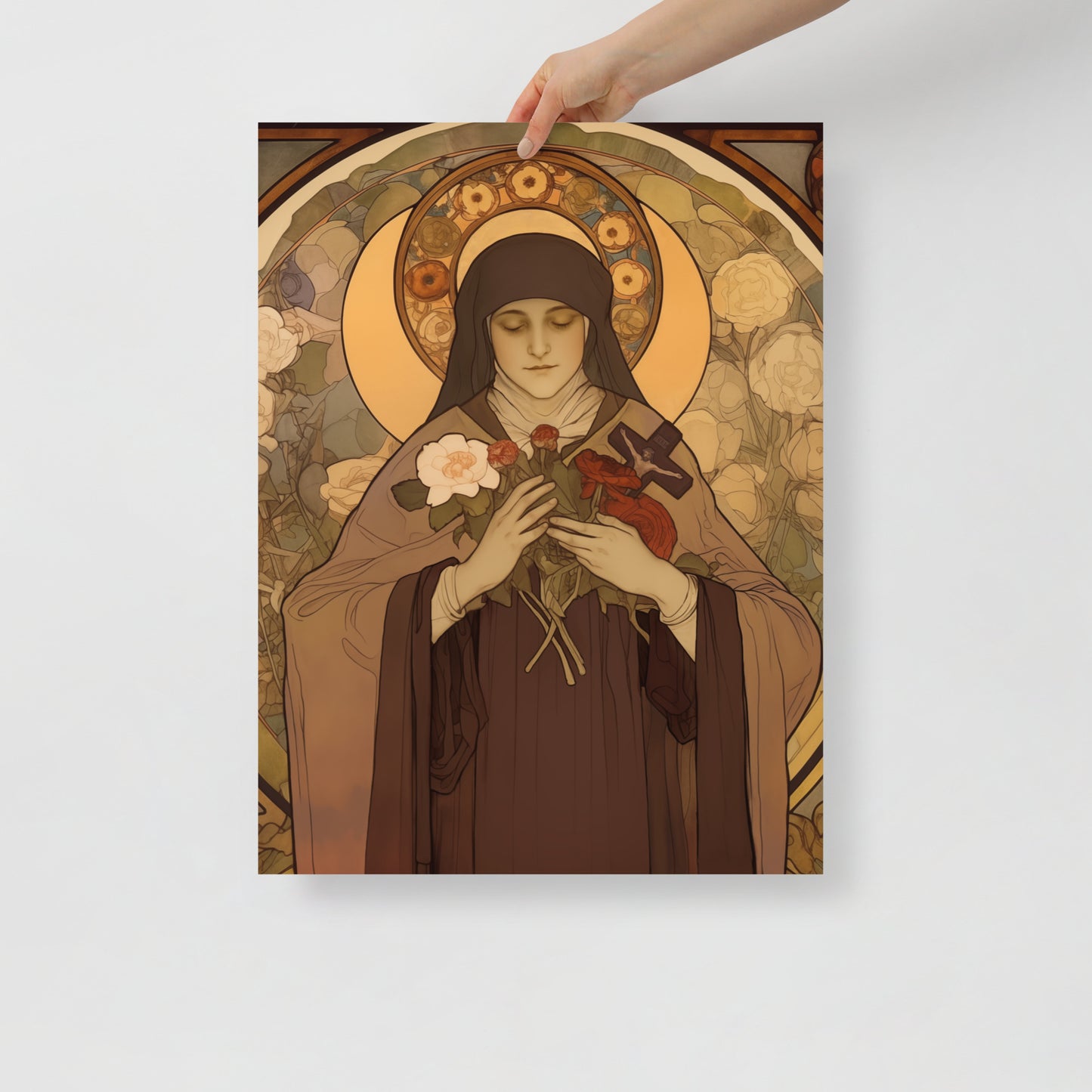 St. Therese Poster of Lisieux vintage Print