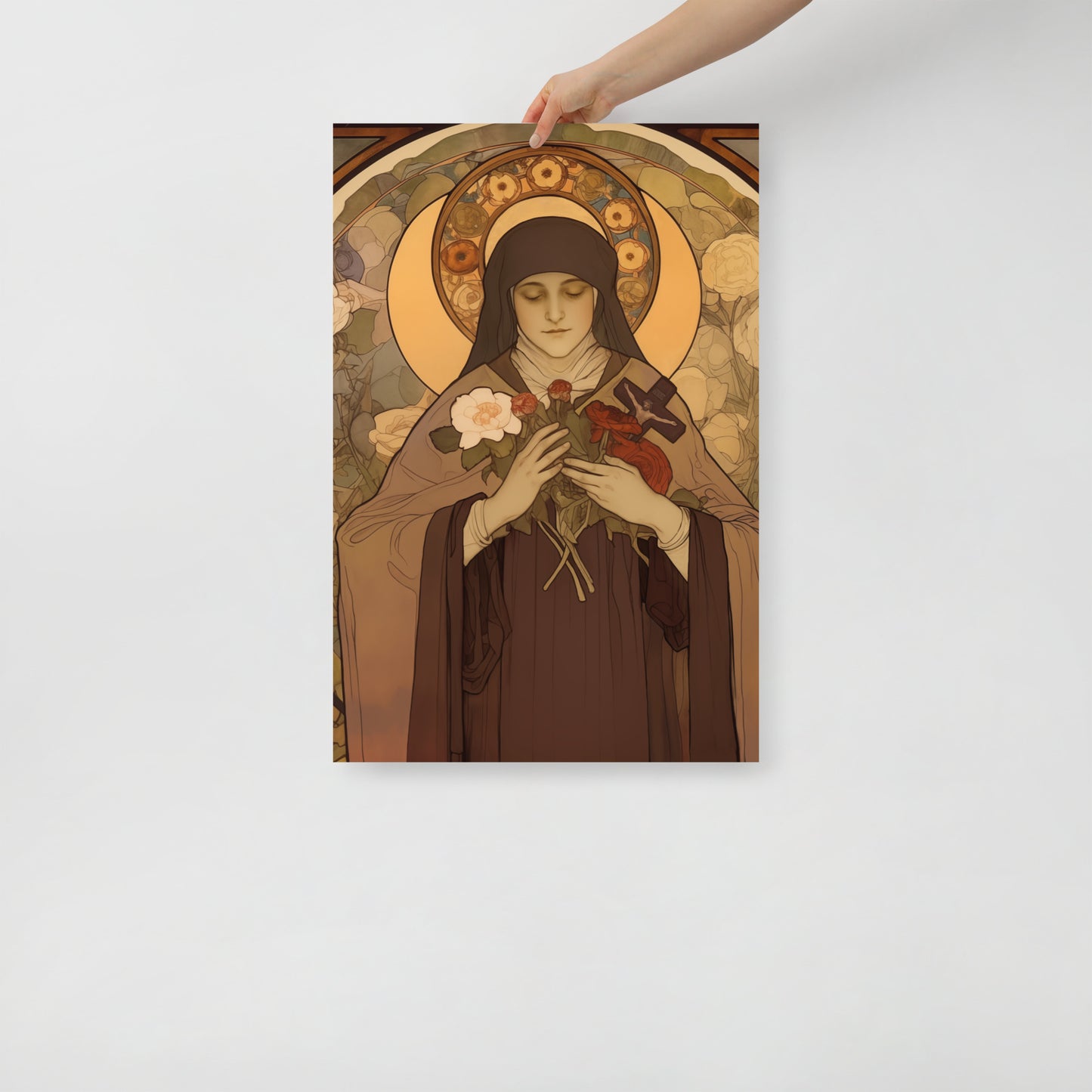 St. Therese Poster of Lisieux vintage Print