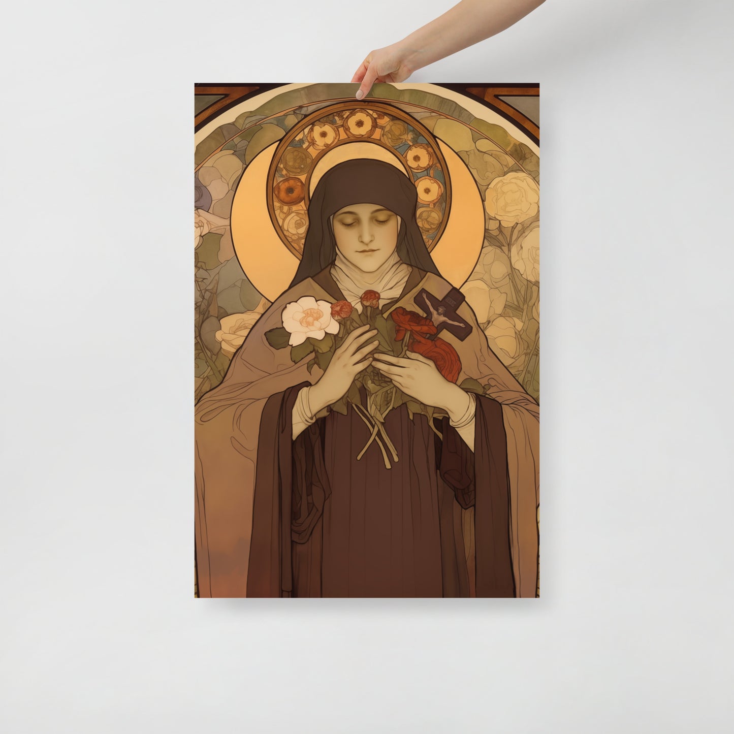 St. Therese Poster of Lisieux vintage Print