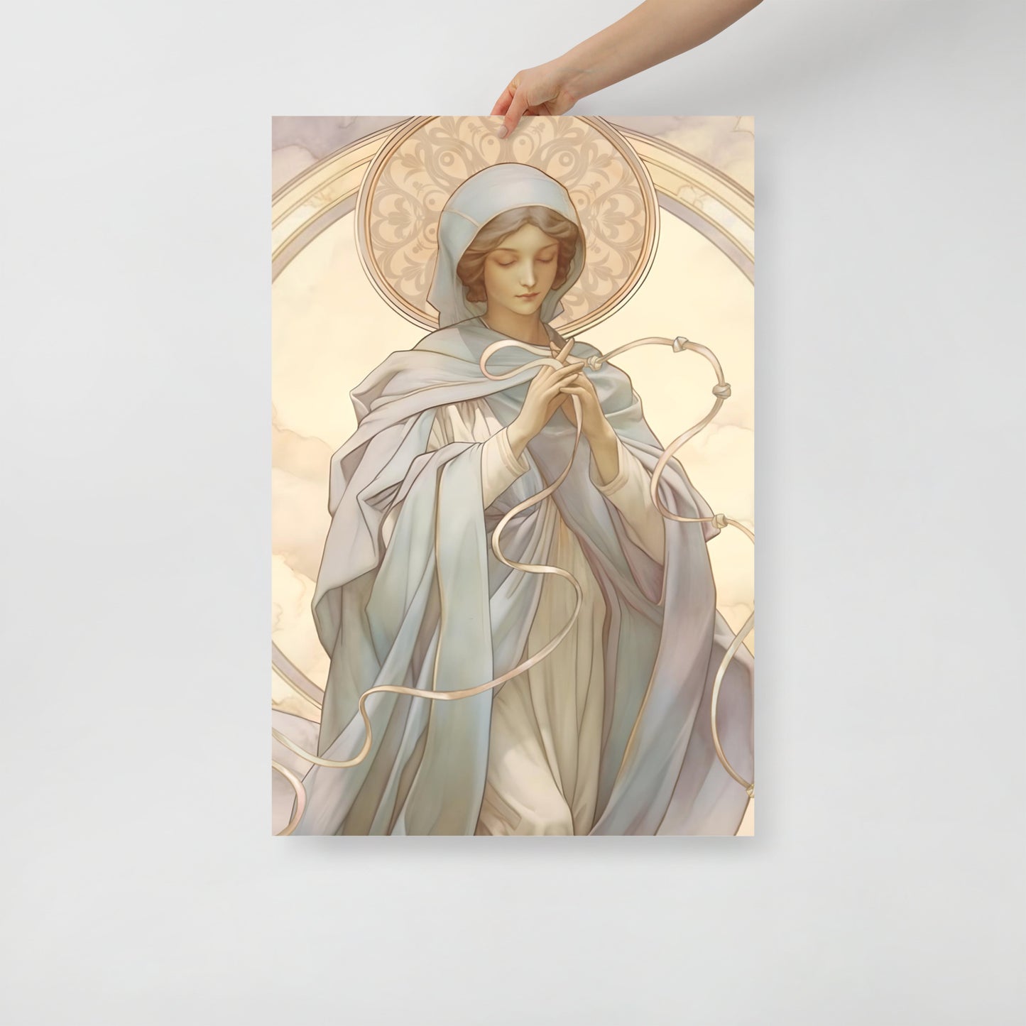 Vintage style Our Lady Undoer of Knots Print