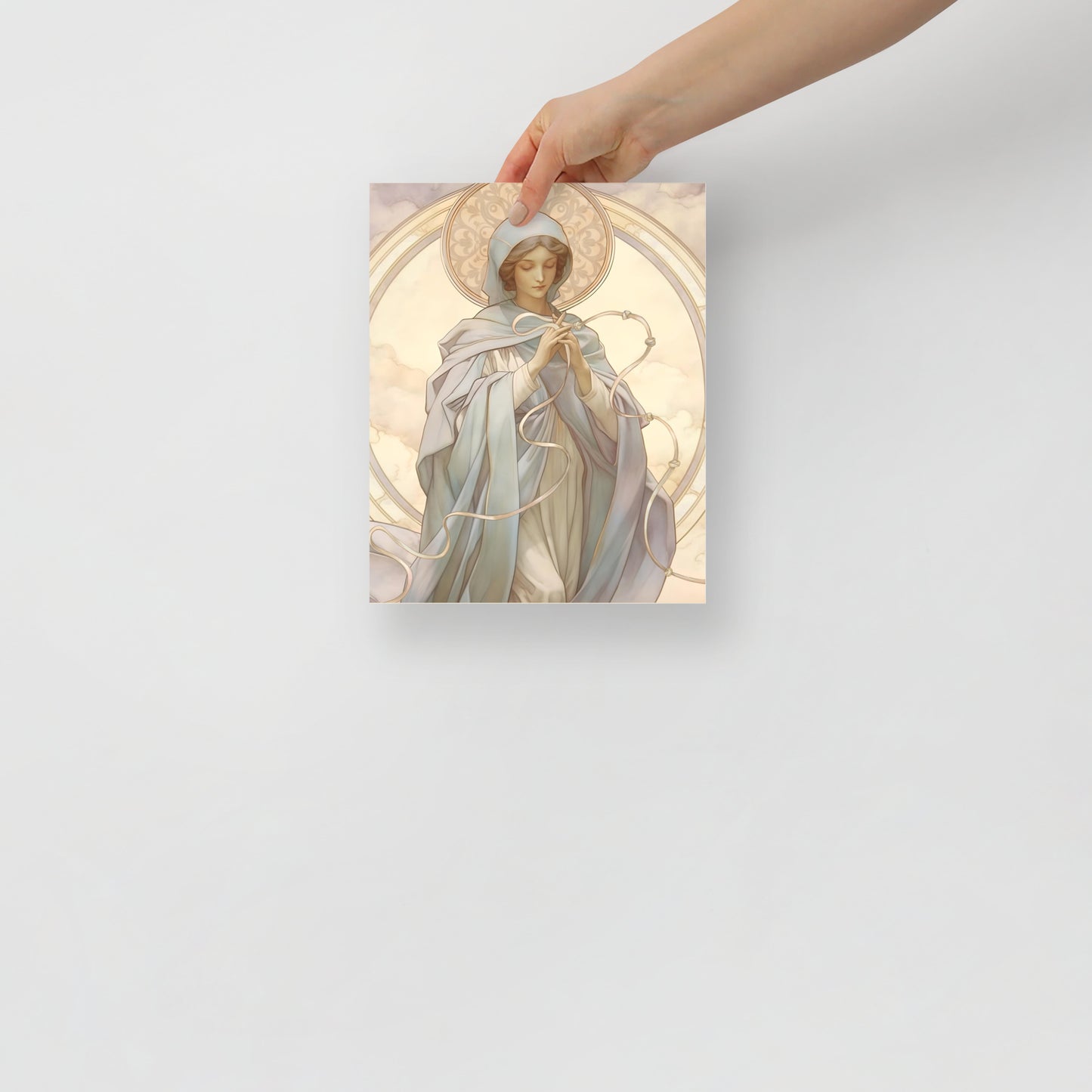 Vintage style Our Lady Undoer of Knots Print