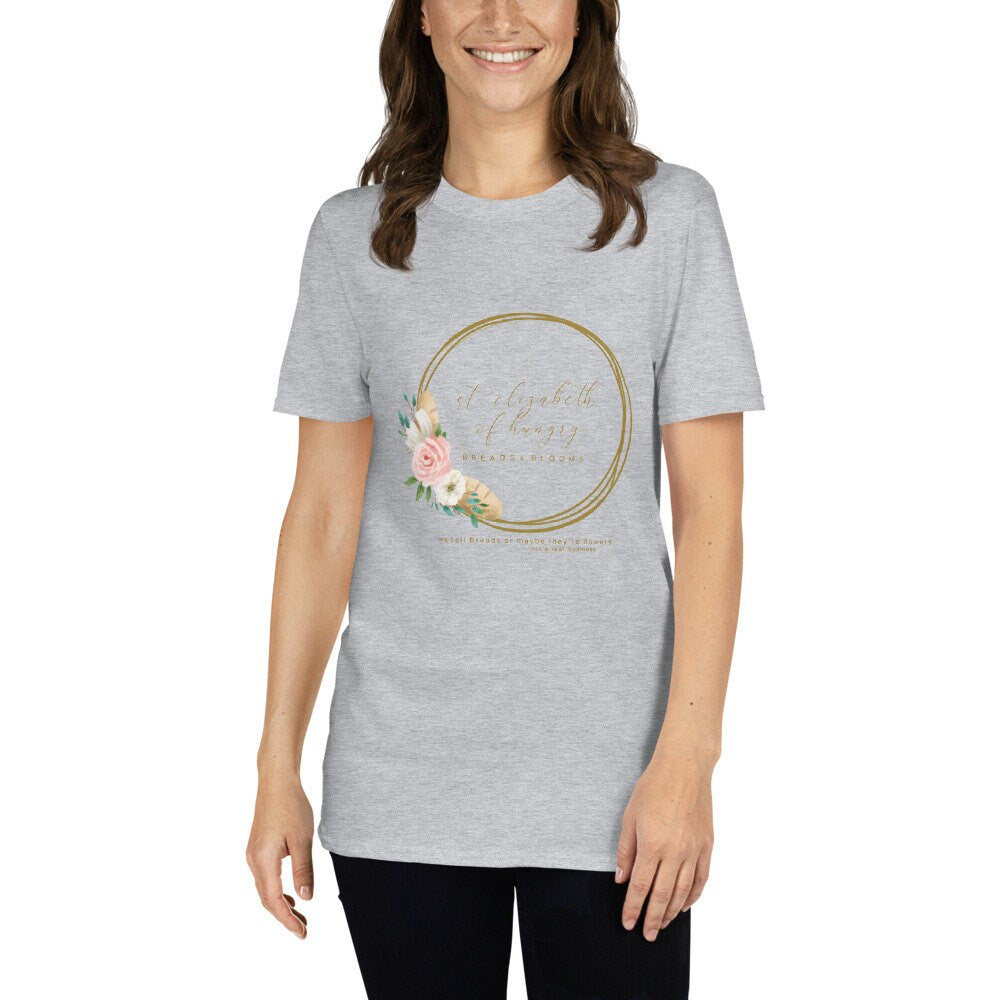 St. Elizabeth of Hungry Breads & Blooms women’s tee