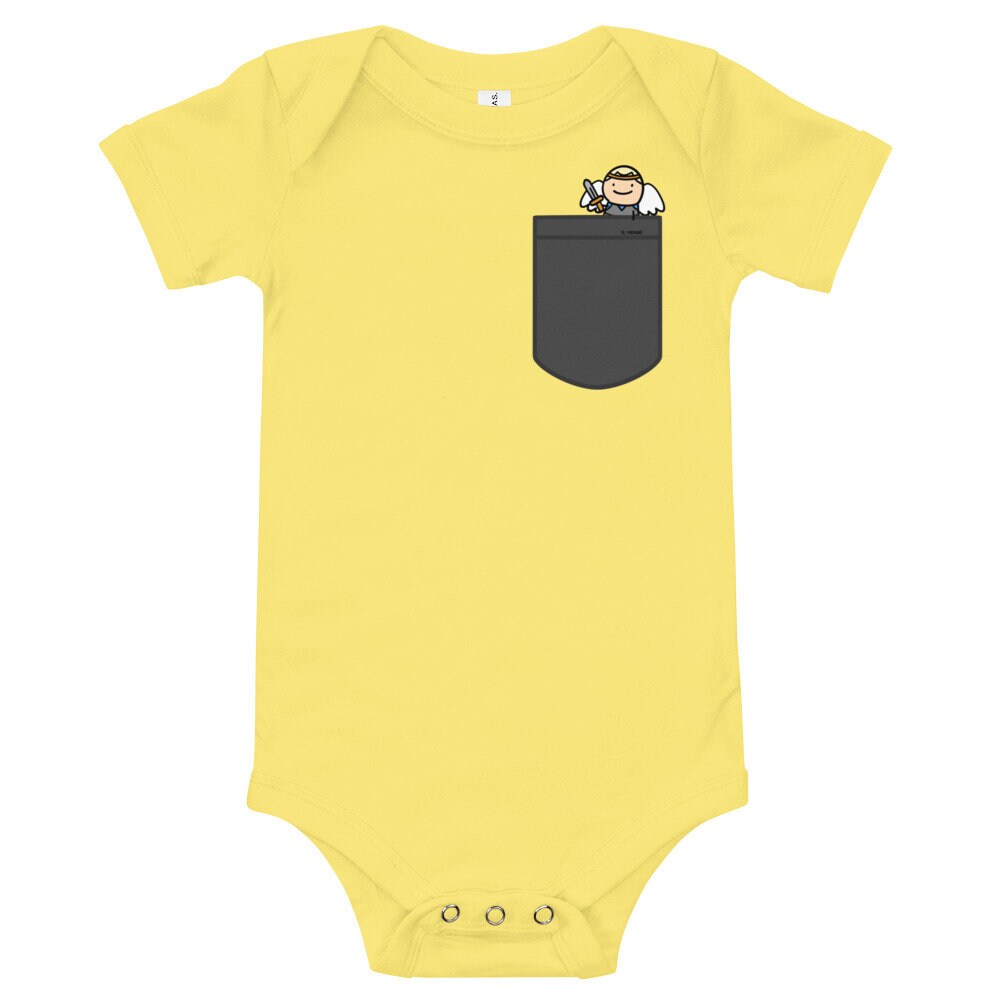 St. Michael Pocket Saints Baby onesie