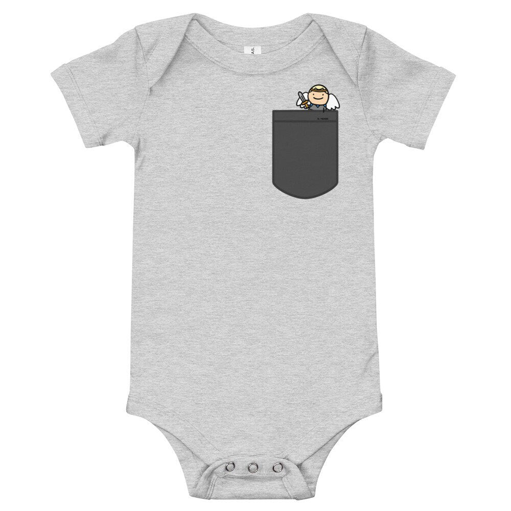 St. Michael Pocket Saints Baby onesie