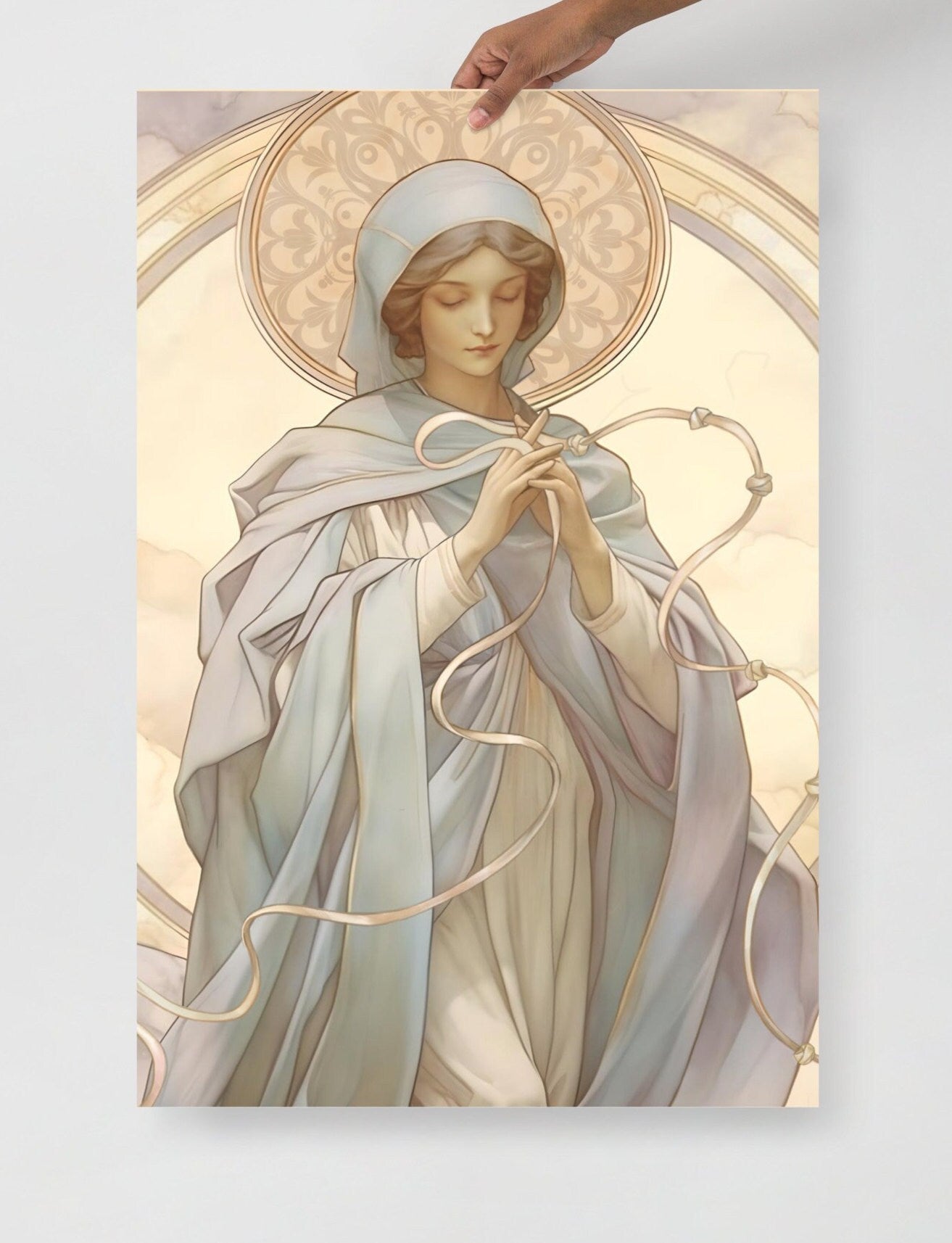 Vintage style Our Lady Undoer of Knots Print