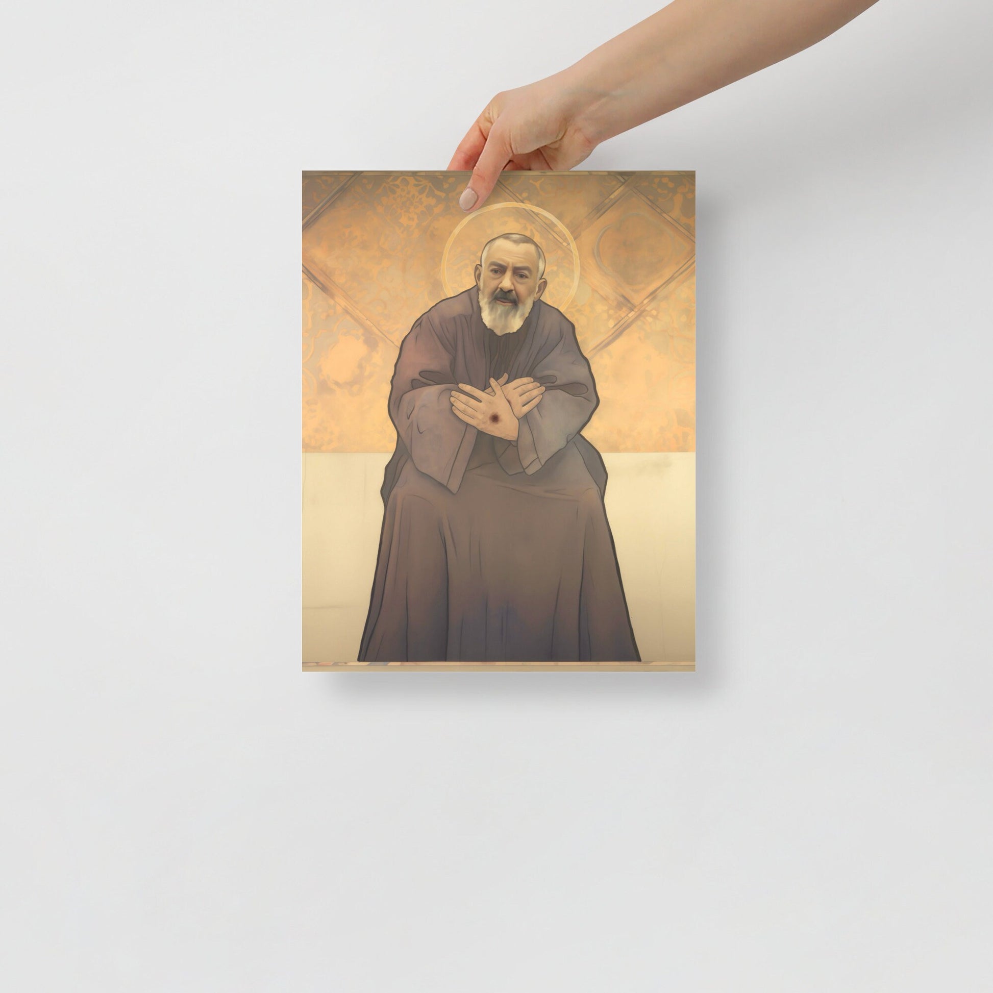 St. Padre Pio vintage style Poster