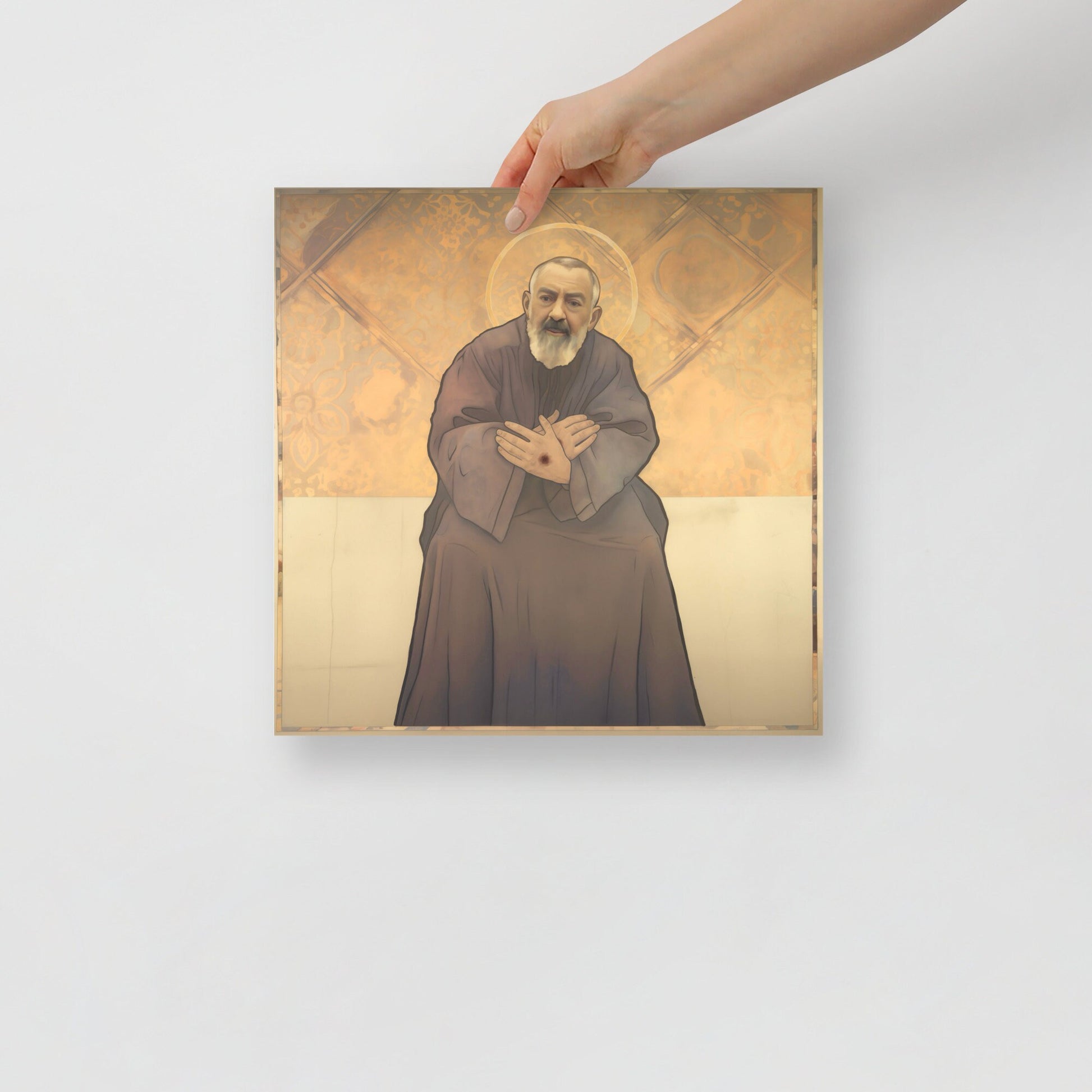 St. Padre Pio vintage style Poster