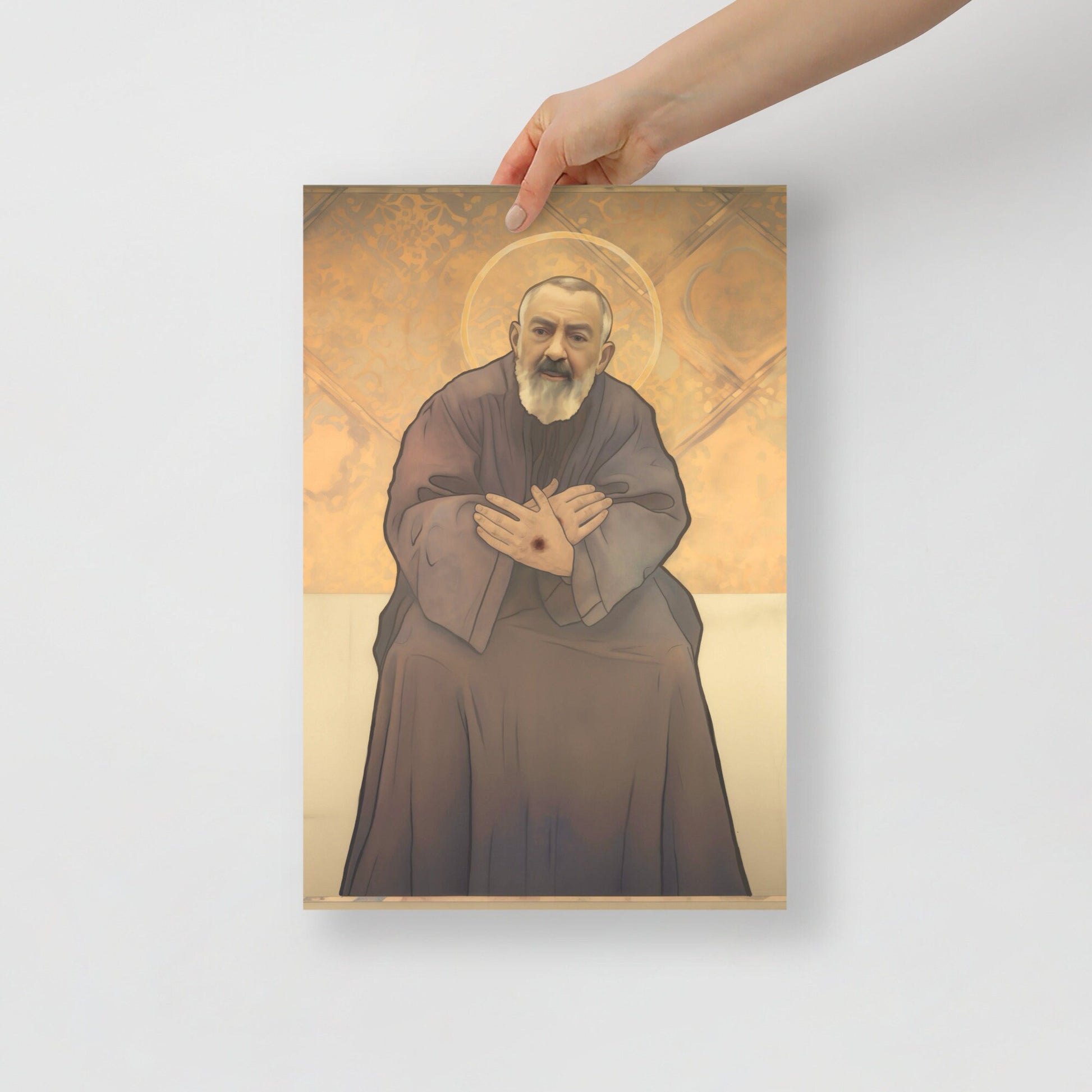 St. Padre Pio vintage style Poster