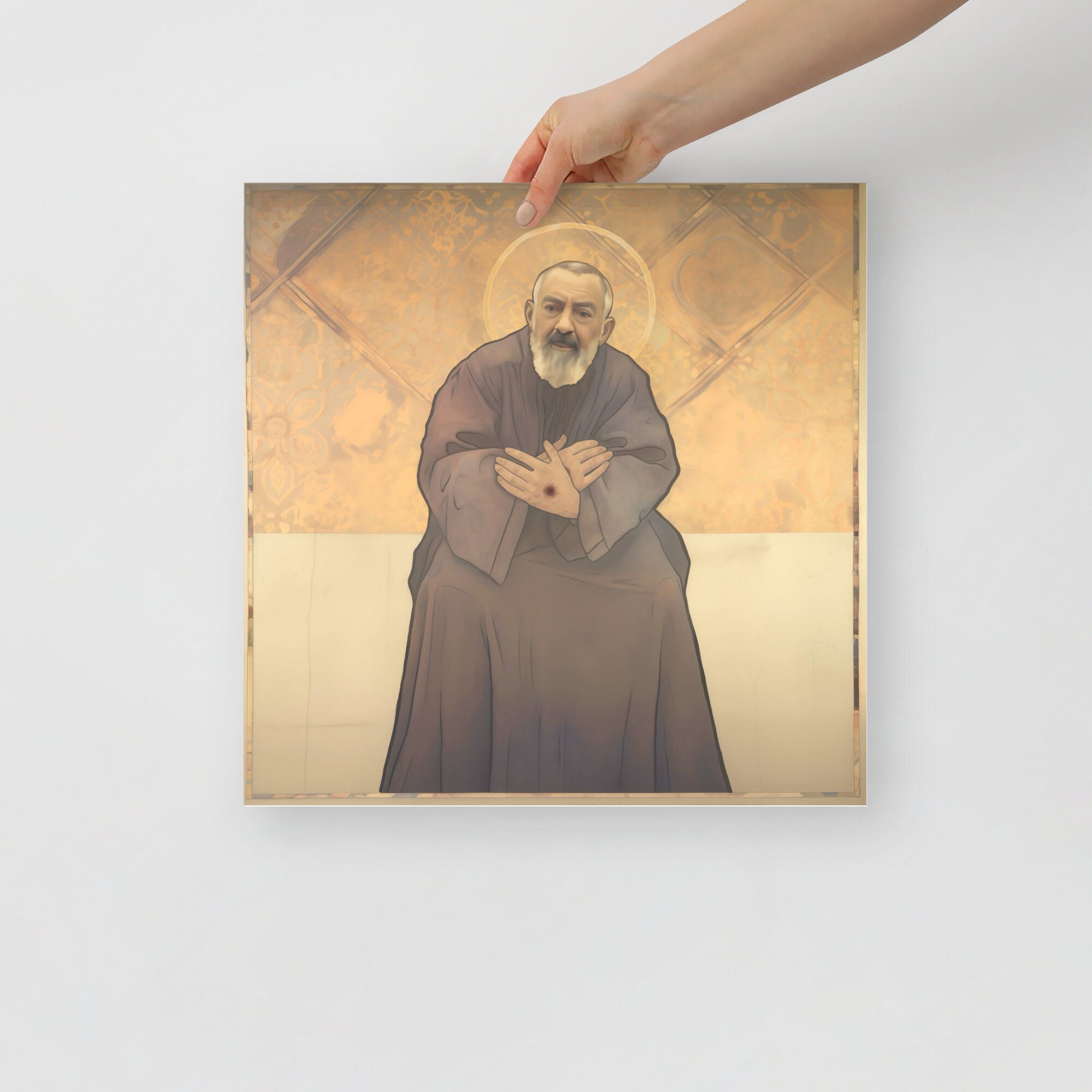 St. Padre Pio vintage style Poster